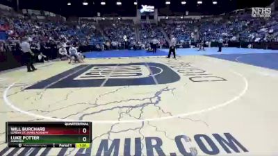 5A - 126 lbs Quarterfinal - Luke Potter, Andover vs Will Burchard, Lenexa-St. James Academy