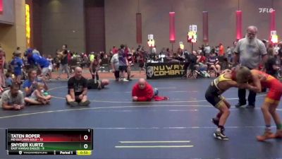 58 lbs Finals (8 Team) - Snyder Kurtz, East Kansas Eagles vs Taten Roper, MO Outlaws Gold