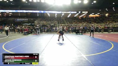 144 2A Semifinal - Jaydon Robinson, Winter Springs vs Jonathan Martinez-Mercado, South Ft. Myers