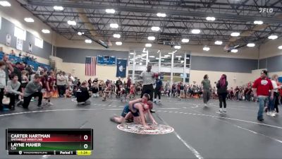 72 lbs Round 1 - Carter Hartman, Smithfield Wrestling vs Layne Maher, C2X