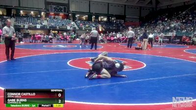 1A-113 lbs Semifinal - GABE BURNS, Commerce Hs vs Connor Castillo, Social Circle