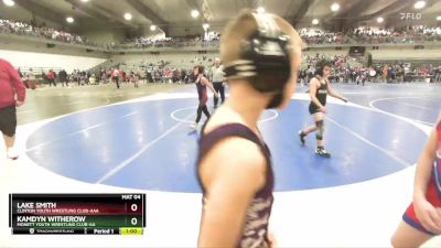 75 lbs Cons. Round 3 - Lake Smith, Clinton Youth Wrestling Club-AAA vs Kamdyn Witherow, Monett Youth Wrestling Club-AA