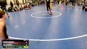 60 lbs Placement Matches (8 Team) - Ryder Robison, Black Fox Wrestling Team 1 vs Kai Sargent, Midwest Destroyers