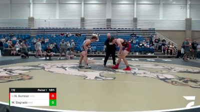 178 lbs Cons. Round 3 - Noah Sumner, Martinsville vs Matthew Degrado, Region Wrestling Academy