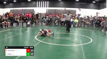 55 lbs 2nd Wrestleback (8 Team) - Kenny Hartman, Team Missouri (MO) vs Liam King, Team 922 (OH-PA)