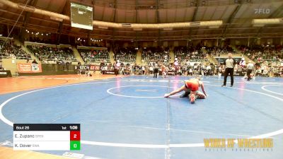 110 lbs Round Of 16 - Ember Zupanc, Spencer MS vs Kara-lynn Dover, Roundtree Wrestling Academy