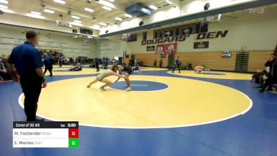 141 lbs Consi Of 32 #2 - Matthew Fasbender, Monarch (CO) vs Elijah Montez, Central Catholic