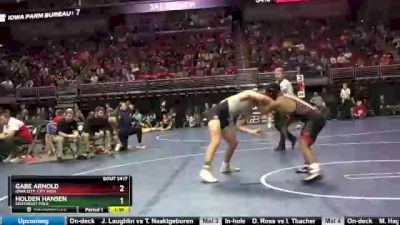 3A-182 lbs Quarterfinal - Gabe Arnold, Iowa City, City High vs Holden Hansen, Southeast Polk