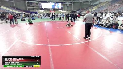 120 lbs Cons. Round 5 - Cooper Schlaegel, Beast Mode Wrestling vs Colin Strayer, Region Wrestling Academy