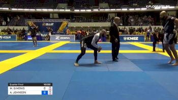 MAX GIMENIS vs AARON JOHNSON 2018 World IBJJF Jiu-Jitsu No-Gi Championship