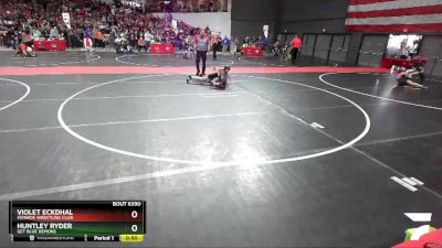 85 lbs Quarterfinal - Huntley Ryder, GET Blue Demons vs Violet Eckdhal, Monroe Wrestling Club