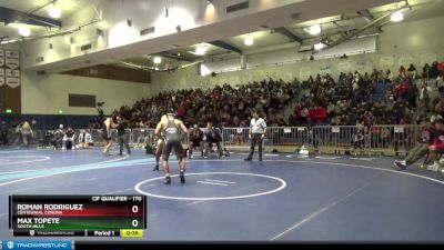 170 lbs 5th Place Match - Roman Rodriguez, Centennial Corona vs Max Topete, South Hills