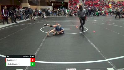 46 lbs Cons. Round 2 - Eli Sullivan, Wichita Blue Knights vs Easton Allen, Onaga Wrestling Team