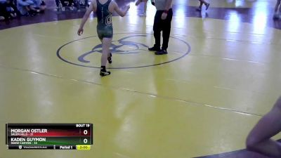 132 lbs Round 5 (8 Team) - Morgan Ostler, Salem Hills vs Kaden Guymon, Snow Canyon