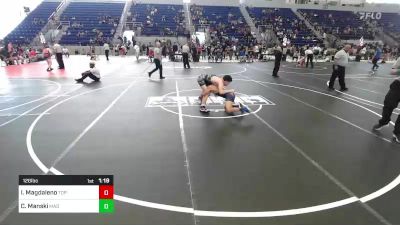 126 lbs Quarterfinal - Izayah Magdaleno, Top Gun Wrestling vs Chase Manski, Mad Dawg