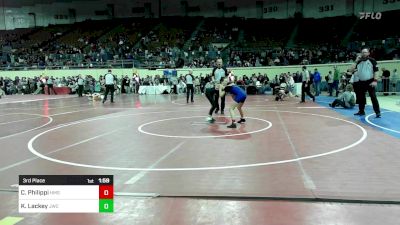 84 lbs 3rd Place - Carlee Philippi, Hefner Middle School vs Kyleigh Lackey, Jay Wrestling Club