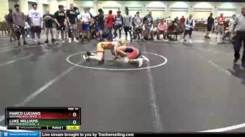 113 lbs Round 1 (8 Team) - Marco Luciano, Backyard Boyz White vs Luke Williams, Backyard Boyz Blue