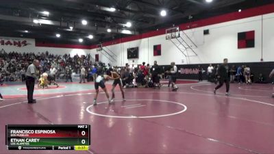 106 lbs Cons. Round 1 - Francisco Espinosa, Dos Pueblos vs Ethan Carey, Los Alamitos