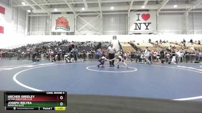 59 lbs Cons. Round 5 - Archer Greeley, Victor Wrestling Club vs Joseph Relyea, Brawlers Elite