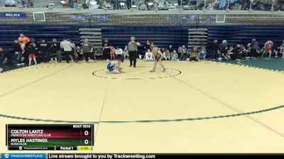 62/67 Semifinal - Colton Lantz, Middleton Wrestling Club vs Myles Hastings, Kuna Klub