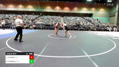 285c lbs Consi Of 16 #1 - Jacob Vincent, Simpson University vs Darrian Hoobery, Eastern Oregon University