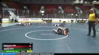 117 lbs Round 2 (3 Team) - Nicholas Card, MI Pitbulls vs Maker Kahli, Rhino Elite