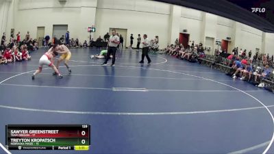 125 lbs Round 1 (6 Team) - Sawyer Greenstreet, Team Oregon vs Treyton Kropatsch, Nebraska Maize