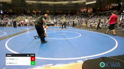 64 lbs Quarterfinal - Knox Trosky, Claremore Wrestling Club vs Jackson Henry, Piedmont