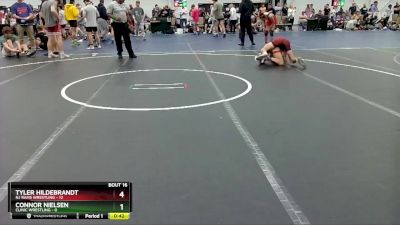 113 lbs Round 4 (8 Team) - Tyler Hildebrandt, NJ Rams Wrestling vs Connor Nielsen, Clinic Wrestling