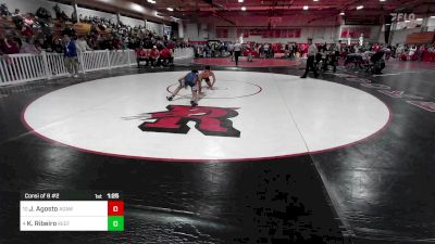 106 lbs Consi Of 8 #2 - Jordan Agosto, Agawam vs Kevin Ribeiro, Keefe Tech