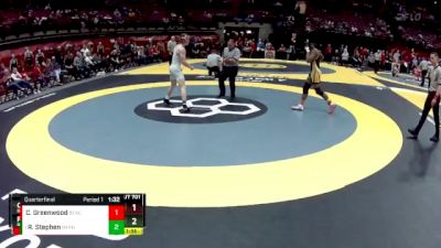 D3-150 lbs Quarterfinal - Reese Stephen, Barnesville vs Caleb Greenwood, Beachwood