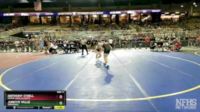 1A 120 lbs Cons. Round 3 - Anthony O`dell, Mater Lakes Academy vs Jordyn Valle, Hernando