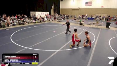 145 lbs Champ. Round 1 - Amon Subba, East Side Wrestling Club vs Beau Somdahl, Northwest Wrestling Club