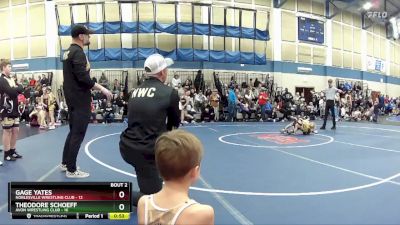 73 lbs Round 1 (4 Team) - Gage Yates, Noblesville Wrestling Club vs Theodore Schoeff, Avon Wrestling Club