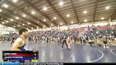 138 lbs Champ. Round 2 - Mario Carini, CA vs Patrick Vo Nguyen, AZ