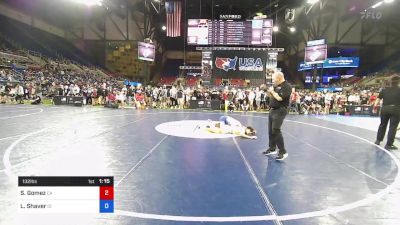 132 lbs Rnd Of 128 - Sergio Gomez, California vs Logan Shaver, Idaho