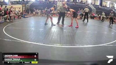 100 lbs Round 1 (6 Team) - Maddox Tindale, The Untouchables Black vs Jackson Carr, South Paulding Jr Spartans