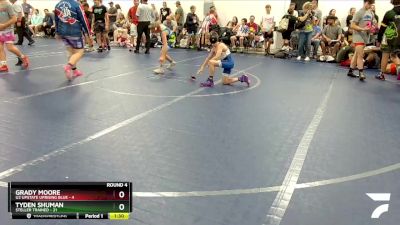 92 lbs Round 4 (8 Team) - Tyden Shuman, Steller Trained vs Grady Moore, U2 Upstate Uprising Blue