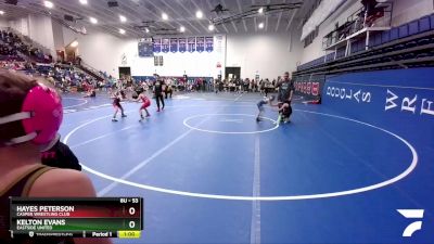 53 lbs Cons. Round 4 - Kelton Evans, Eastside United vs Hayes Peterson, Casper Wrestling Club