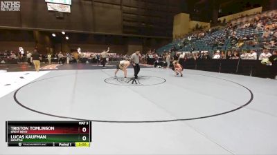 5A - 120 lbs Quarterfinal - Lucas Kaufman, Newton vs Triston Tomlinson, Great Bend