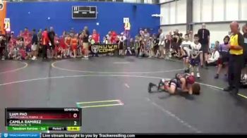 43 lbs Semis & 1st Wrestleback (8 Team) - Camila Ramirez, Pomona Elite vs Liam Pao, Untouchables Purple