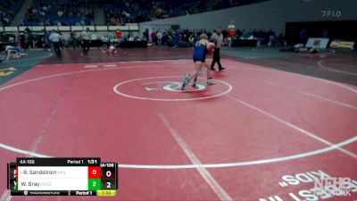 4A-106 lbs Champ. Round 1 - River Sandstrom, Philomath vs Wylon Gray, Crook County