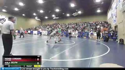 101 lbs Semifinal - Monee Cordero, Highland vs Kaila Delfin, Garces