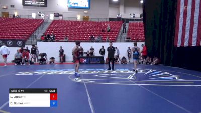 60 kg Cons 16 #1 - Logan Lopez, Viking Wrestling Club (IA) vs Devin Gomez, Western Colorado Wrestling Club