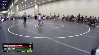 120 lbs Round 7 (10 Team) - Destiny Krum, Iowa T-Wrecks vs Natalia Choquegonza, Florida All-Stars