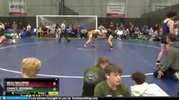 160 lbs Quarterfinals (8 Team) - Chance Segeberg, Montana Maroon vs Beau Waldron, Missouri Avengers
