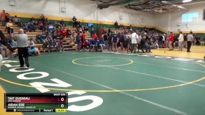 157 lbs Cons. Round 4 - Tait Dusseau, OAK HARBOR vs Aidan Ede, Warren Woods-Tower HS