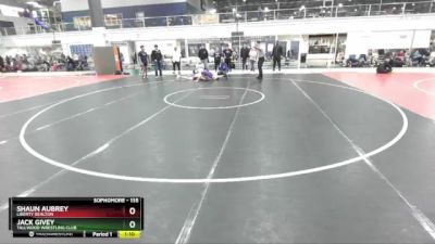 135 lbs Quarterfinal - Shaun Aubrey, Liberty Bealton vs Jack Givey, Tallwood Wrestling Club