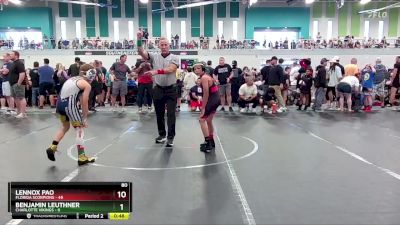 80 lbs Round 2 (6 Team) - Lennox Pao, Florida Scorpions vs Benjamin Leuthner, Charlotte Vikings