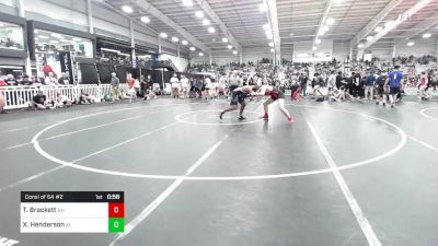 182 lbs Consi Of 64 #2 - Toby Brackett, NH vs Xavier Henderson, AL